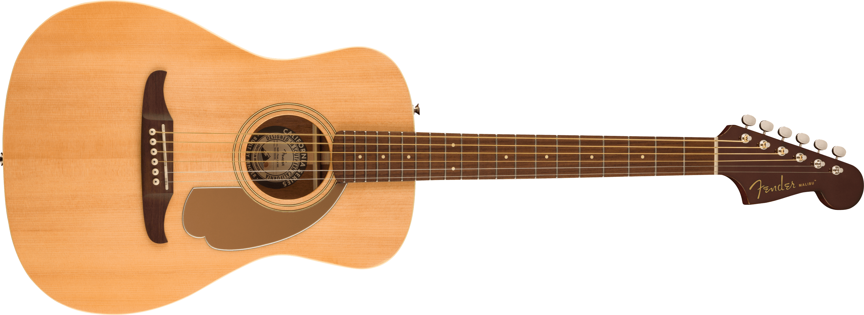Fender Acoustic Guitars // Malibu Player, Walnut Fingerboard, Gold Pickguard, Natural