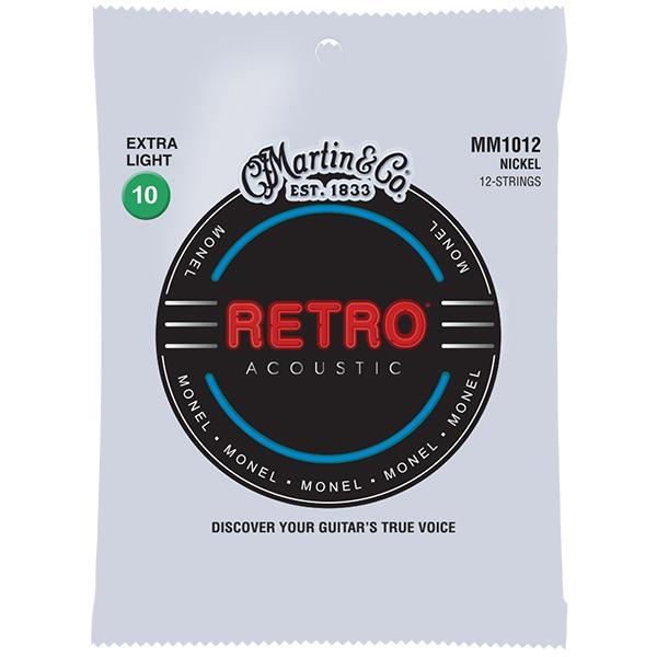 Martin - Ac. 12-String Retro Monel Wound Strings, .010-.047, Extra Light