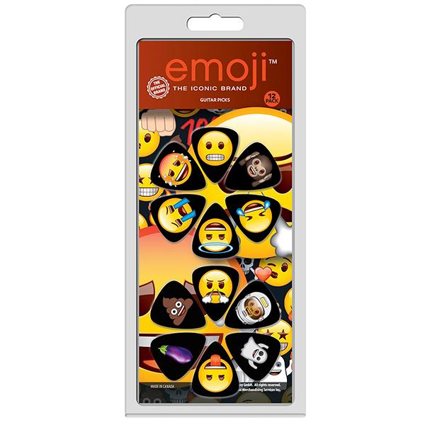 PERRI’S Leathers - EMOJI Official Licensing Variety Pack Celluloid Guitar Picks - 12 Pack – Image 1