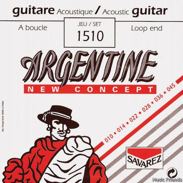 ARGENTINE Acoustic Jazz Jeu .010 - .045 a boucle Extra Light