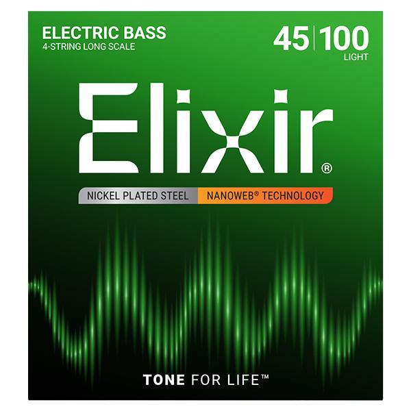 Elixir - El. Bass NANOWEB Coating .045-.100 Long Scale, Light