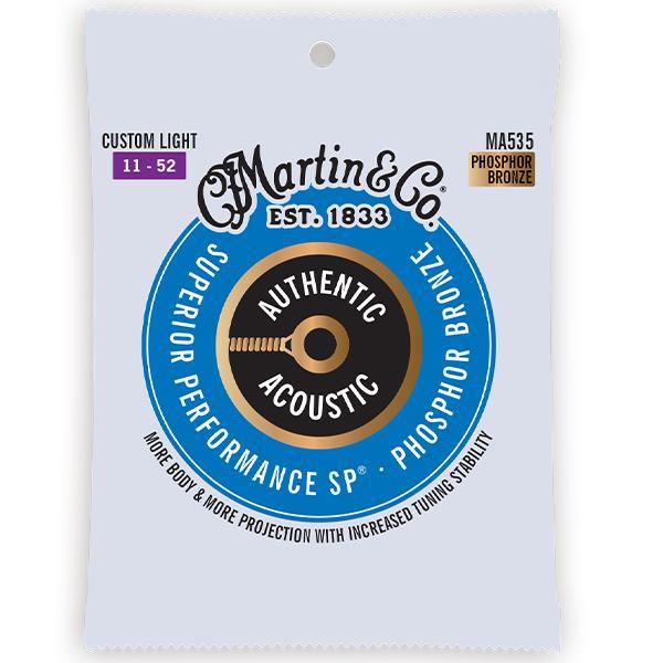 Martin - Authentic Ac., SP - 92/8 Phos. Bronze .011-.052 - Custom Light