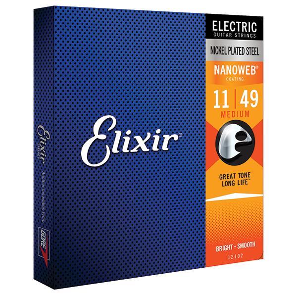 Elixir - El. NANOWEB Coating .011-.049 Nickel Plated Steel, Medium