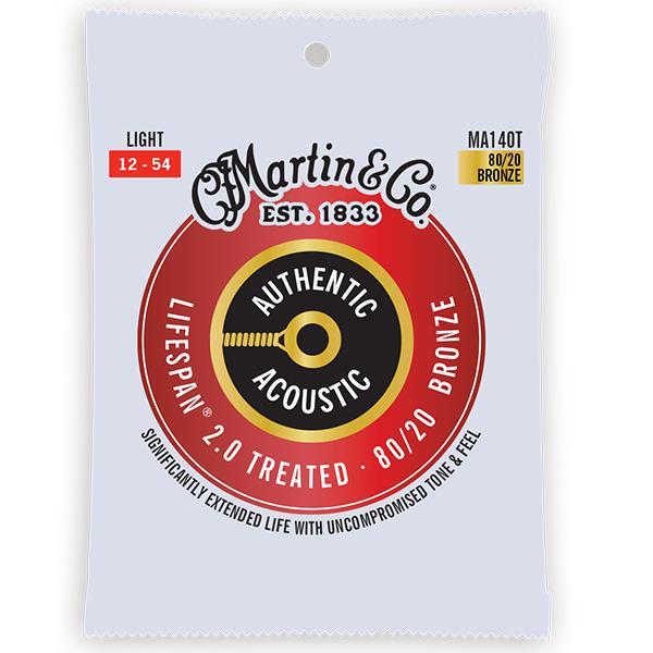 Martin - Authentic Ac., Lifespan Treated - 80/20 Bronze .012-.054 - Light