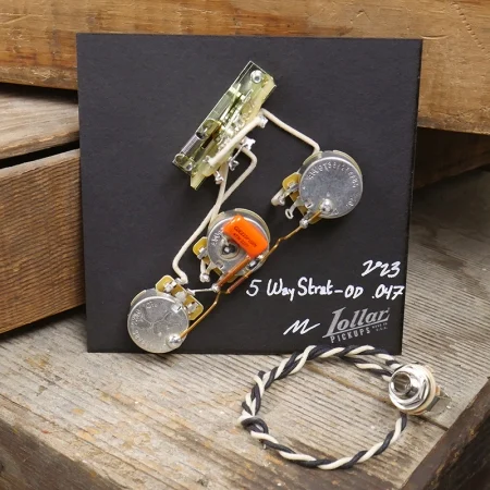 Lollar 5-Way Strat Pre-wired Kit - Orange Drop .047