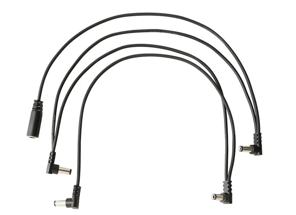 Rockboard Flat Daisy Chain Cable 4out Angled