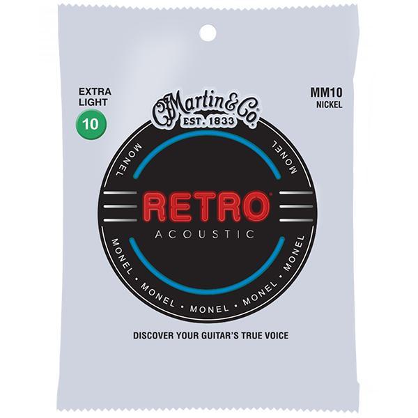 Martin - Ac. Retro Monel Wound Strings, .010-.047, Extra Light