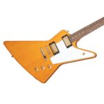 Epiphone Explorer Korina White Pickguard Aged Natural including Case – Image 5