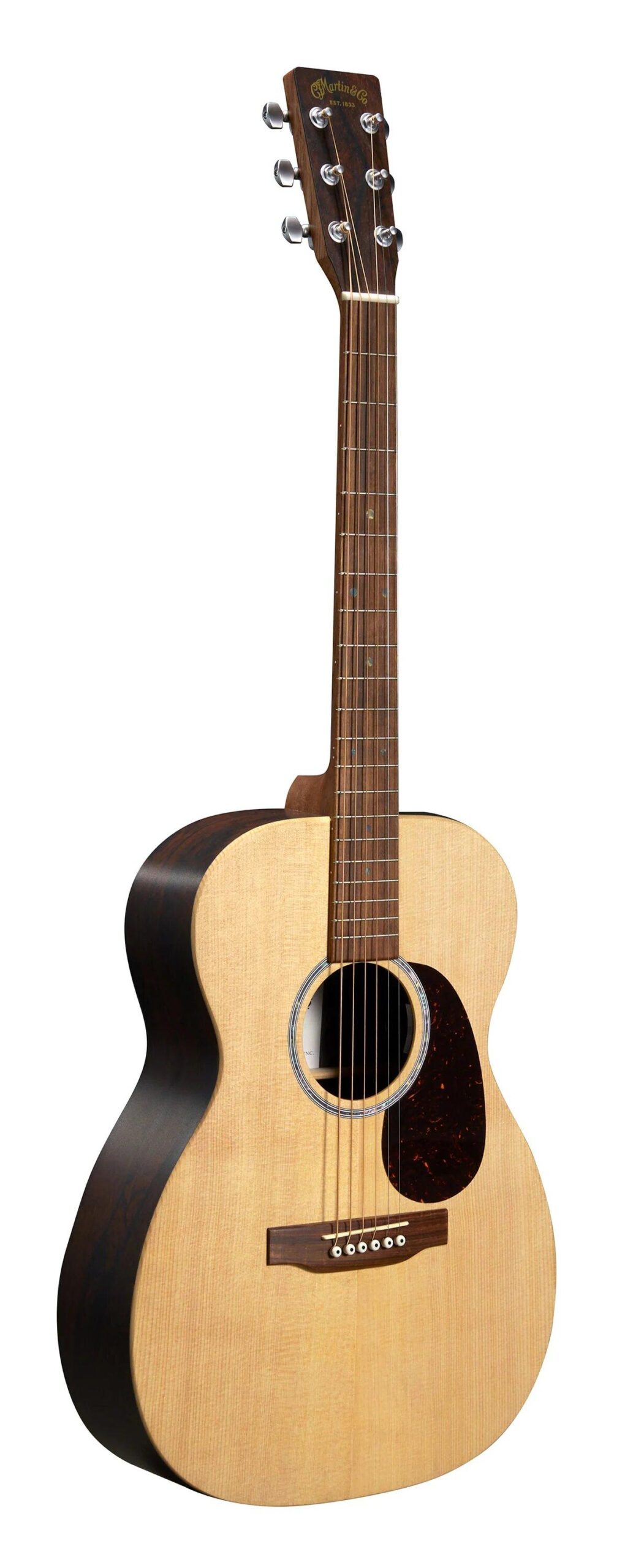 Martin Guitar, 00-X2E-Cocobolo, X-Series, MX, Solid Spruce Top, Cocobolo HPL Back and Sides, Hand-Rubbed Finish Top, Martin E1 electronics, Gig Bag Included – Image 1