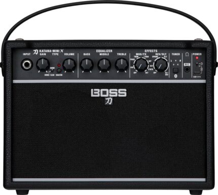 BOSS KATANA KTN-MINI X - POWERFUL MINI AMP WITH SIX VERSATILE SOUNDS, DUAL EFFECTS, ONBOARD BLUETOOTH AND BUILT-IN RECHARGEABLE BATTERY