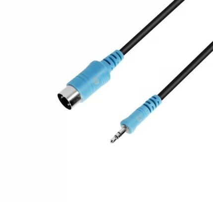 Adam Hall Cables K3BWMIDI0300 - TRS MIDI Cable | Adam Hall® Minijack x MIDI 5-pole | 3 m