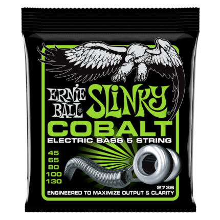 ERNIE BALL Saitensatz, E-Bass, Slinky Cobalt 5-String, Regular 45-130