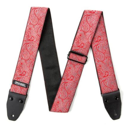 Dunlop - Sangle, D-67 Series Jacquard-woven 50mm, Paisley Red