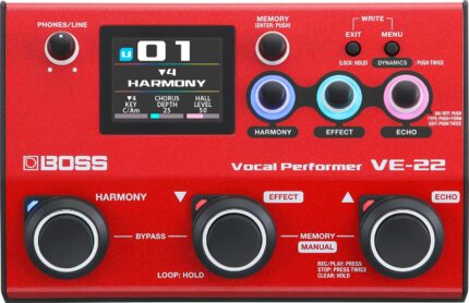 BOSS VE-22 - FLAGSHIP FLOOR BASED VOCAL EFFECTS PEDAL
