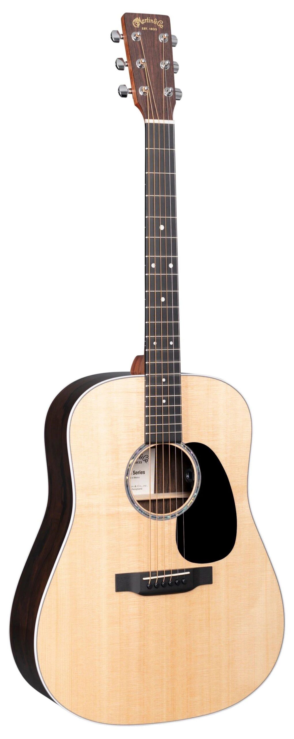 Martin Guitar, D-13E Ziricote, Road Series, MX, Solid Sitka Spruce Top, Ziricote Fine Veneer Back and Sides, Gloss, Fishman® MX-T electronics, Soft Shell Case Included – Image 1