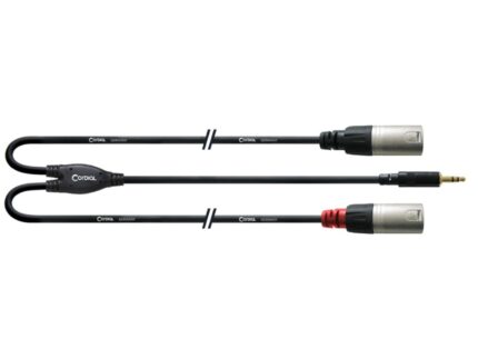 CORDIAL CFY 1.5 WMM-LONG câble-Y, 1.5m, MiniJack - 2x XLRm