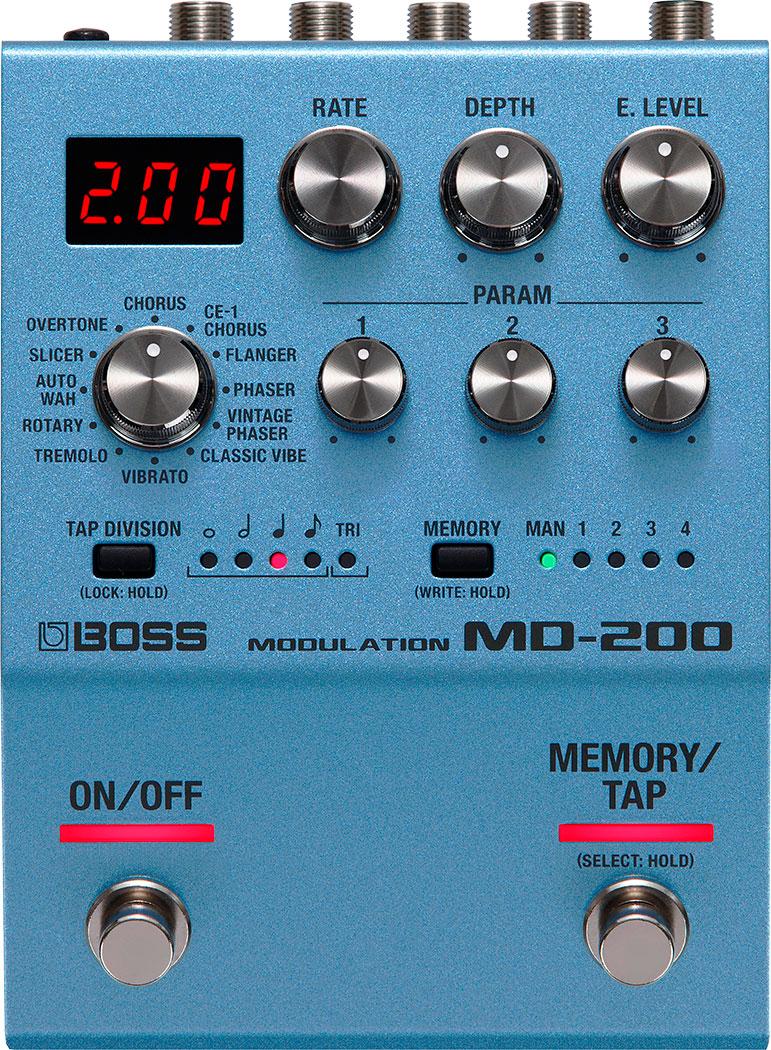 BOSS MODULATION MD-200 - 200 SERIES REVERB PEDAL WITH 12 MODES AND MIDI – Image 1