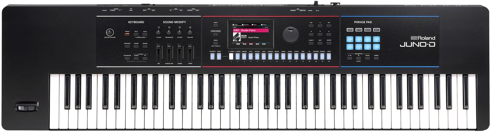 ROLAND JUNO JUNO-D7 - 76 KEY SYNTHESIZER WITH ZEN-CORE SOUND ENGINE, ROLAND CLOUD EXPANDABILITY – Image 1