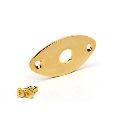 GOTOH® JCB-2 PLAQUE JACK "CAT'S EYE" AVEC VIS DORÉ