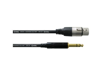 CORDIAL CFM 0.3 FV câble studio, 0.3m, Jack sym. - XLRf