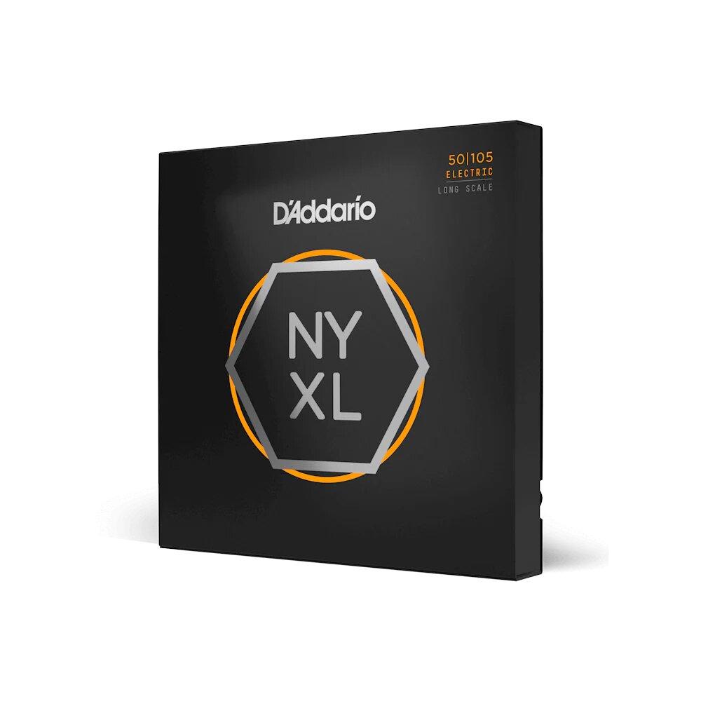 Cordes pour basse D'Addario NYXLS50105 filet nickel, Medium, 50-105, extrémités à boule, cordes longues – Image 1