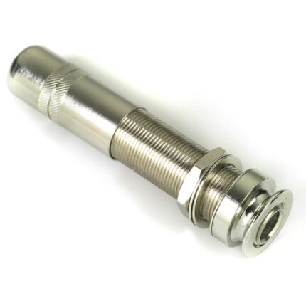 JACK TUBE STÉRÉO 4 CONTACTS TYPE FISHMAN® AVEC ATTACHE COURROIE NICKEL