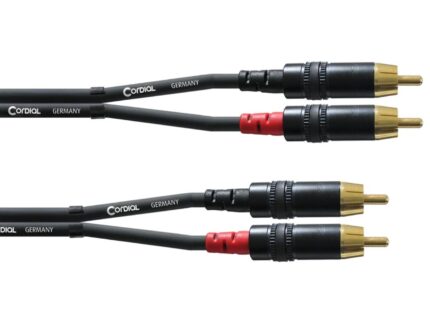 CORDIAL CFU 6 CC câble twin, 6m, RCA - RCA