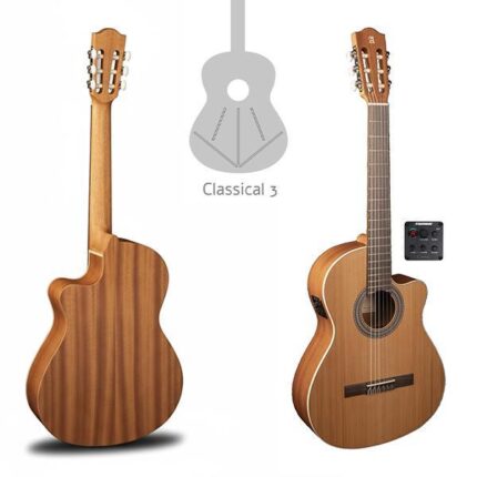 Alhambra Guitar - Z-Nature - Open Pore, Solid Red Ceder Top, Mahogany Back and Sides, 650mm, Fishman EZ Clasica II, Cutaway, Gig Bag included