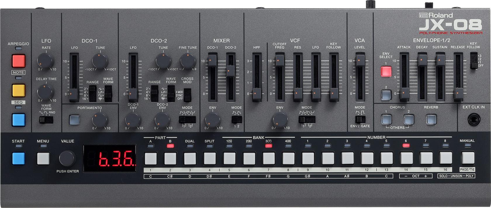 ROLAND SYNTHESIZER JX-08 - MODERN REPRODUCTION OF THE ICONIC JX-8P – Image 1