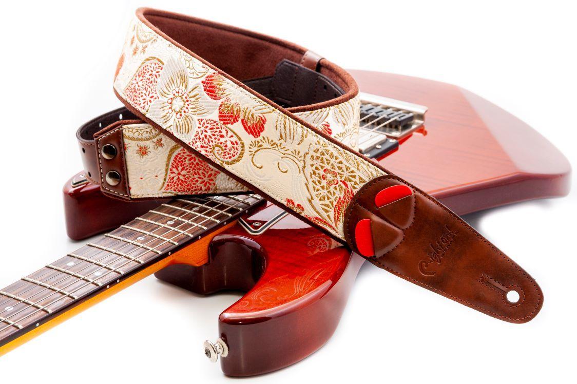 Guitar Strap Mojo Hokkaido Beige Right On – Image 1