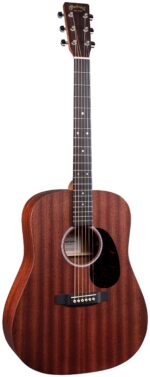 Martin Guitar, D-10E-Sapele, Road Series, MX, Solid Sapele Top, Solid Sapele Back and Sides, Satin, Fishman® MX-T electronics, Soft Shell Case Included, replace DRS1