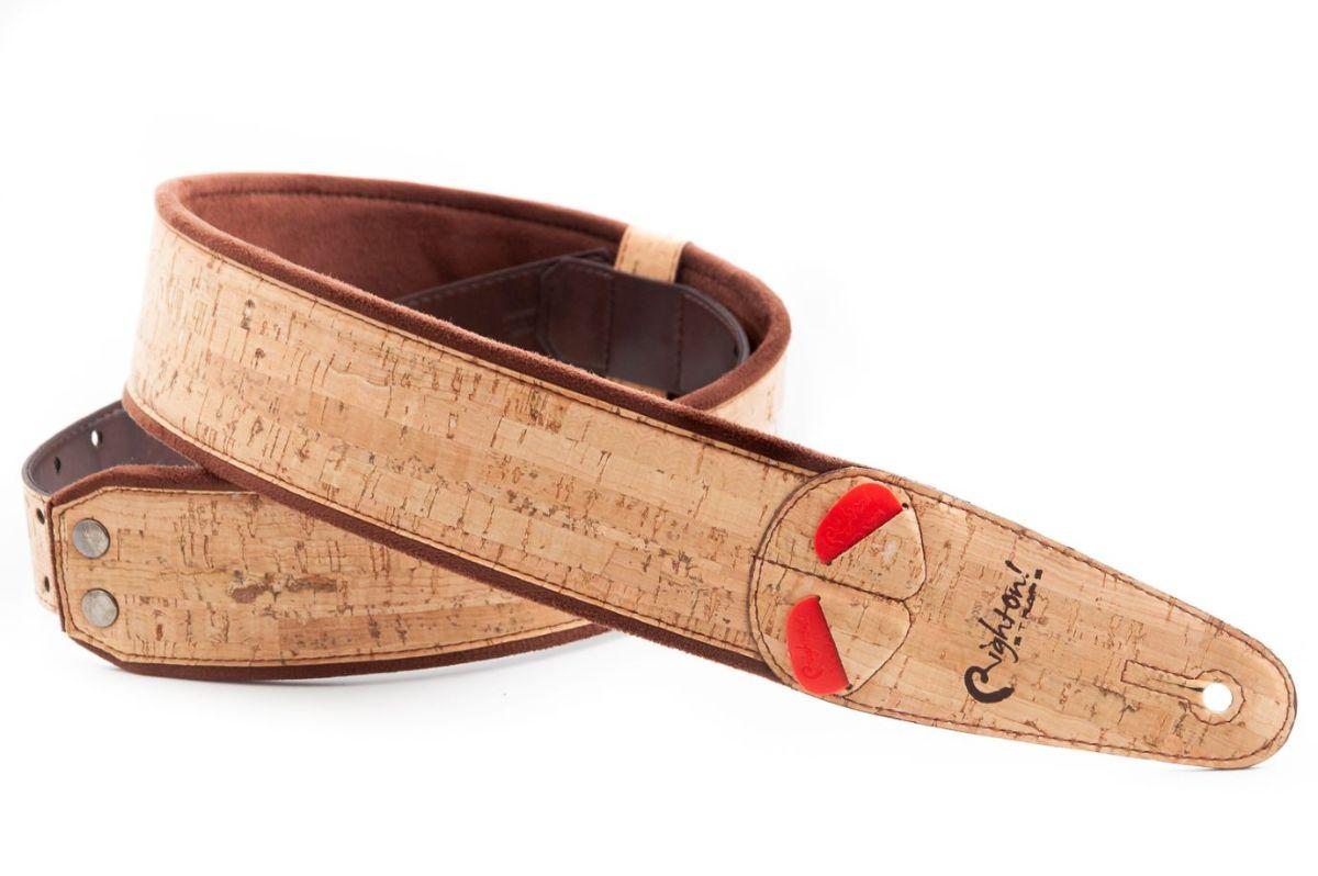 Guitar Strap Mojo Cork Beige Right On – Image 1