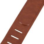 SANGLES PRODIPE GUITARES & BASSE CUIR Marron Recto Verso Rembourrée 5mm – Image 3