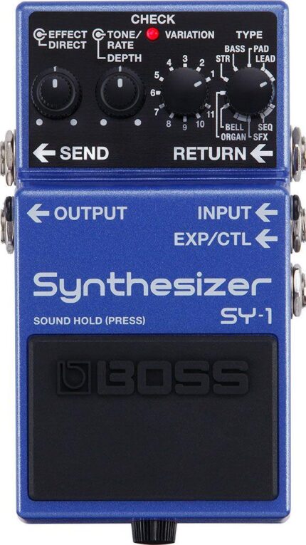 BOSS GUITAR SYNTH PROCESSOR SY-1 - COMPACT PEDAL GUITAR SYNTHESIZER WITH 121 MODES