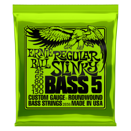 ERNIE BALL Saitensatz, E-Bass, Slinky 5-String, Regular 45-130