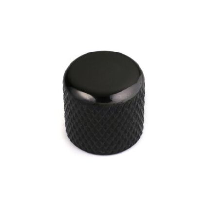 BOUTON DOME 19 x 19mm AXE 6mm NOIR