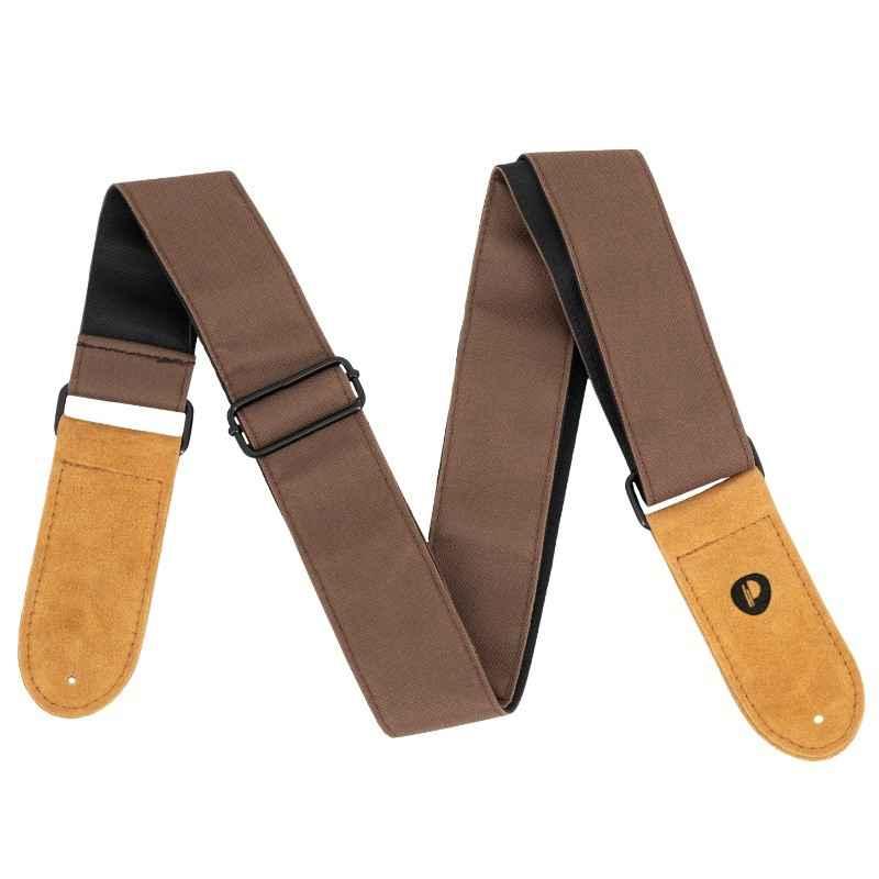 Sangles Prodipe Guitares & Basse Polyester Marron – Image 1