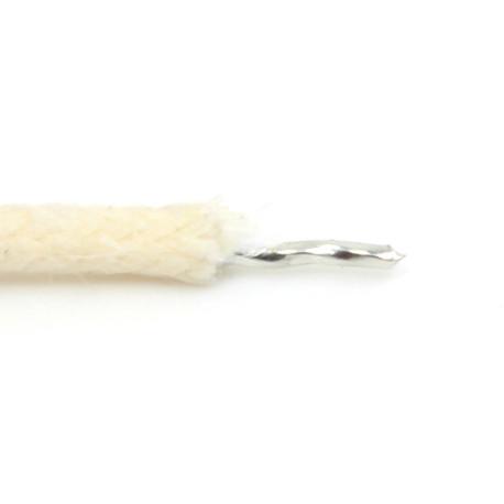 FIL DE CÂBLAGE "PUSH BACK" 22AWG TISSU BLANC (1m) – Image 1