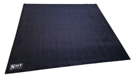 Drum Carpet 183x160cm. Black Made in the EU SMT