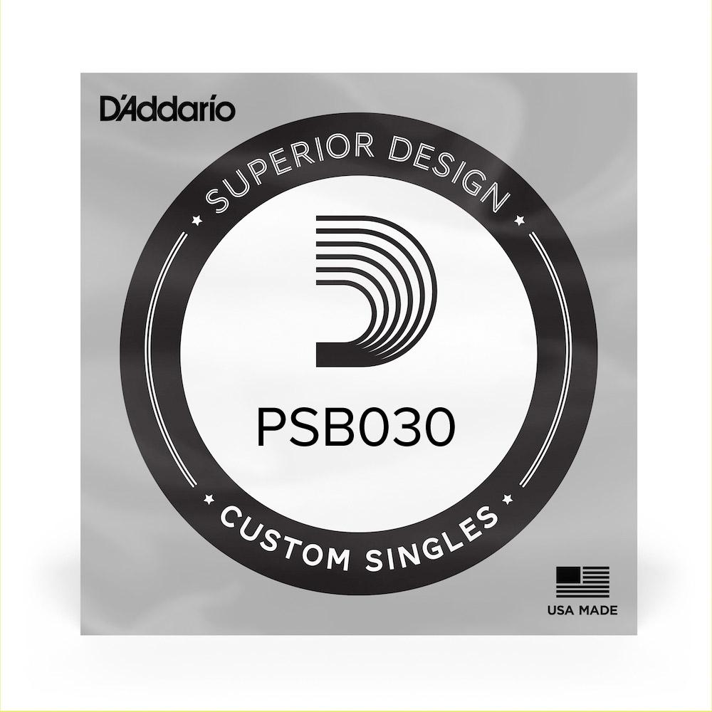 D'Addario Corde seule pour basse D'Addario ProSteels PSB030, corde longue, .030 – Image 1