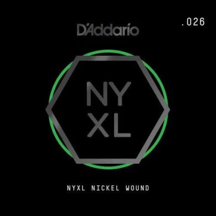 D'Addario NYNW026 Corde pour guitare électrique Nickel Wound Tirant .026