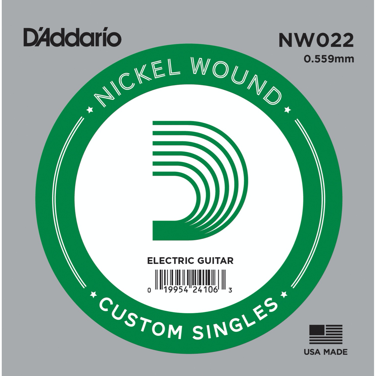 D'Addario Corde seule avec filet en nickel pour guitare électrique D'Addario NW022, .022 – Image 1