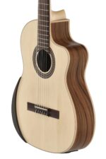 Manuel Rodriguez Série ECOLOGÍA Samba électro-acoustique Electro-acoustique Samba Profundo, manche étroit en 48mm au sillet avec truss rod biflex – Image 8