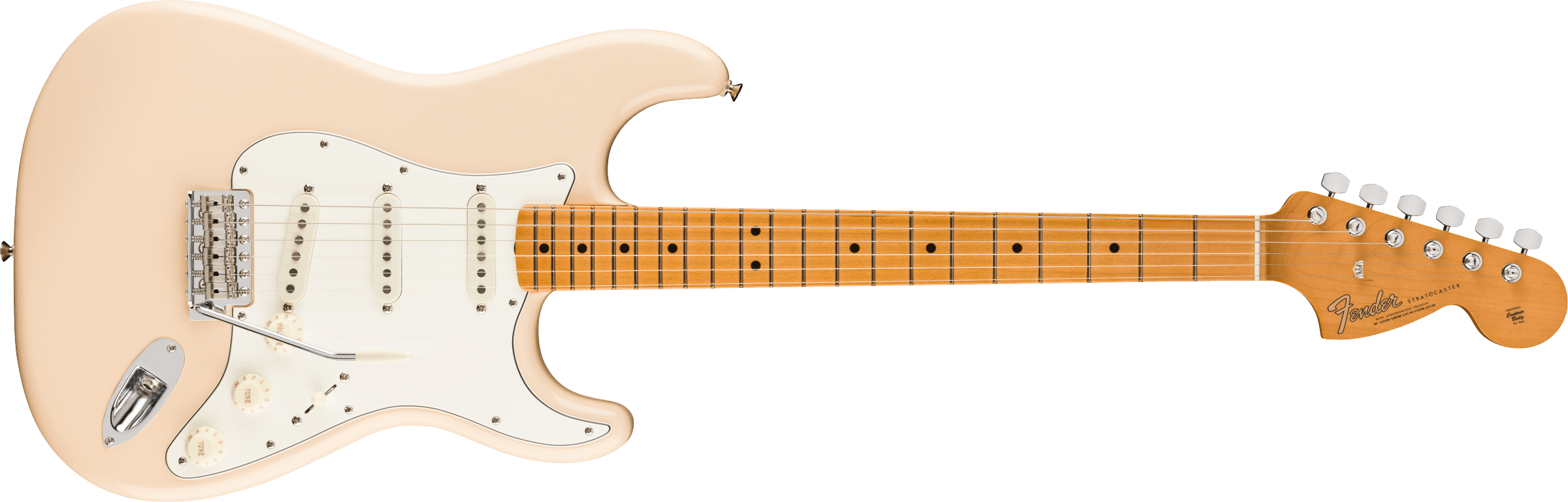 Vintera® III Late '60s Stratocaster®, Maple Fingerboard, Olympic White – Image 1