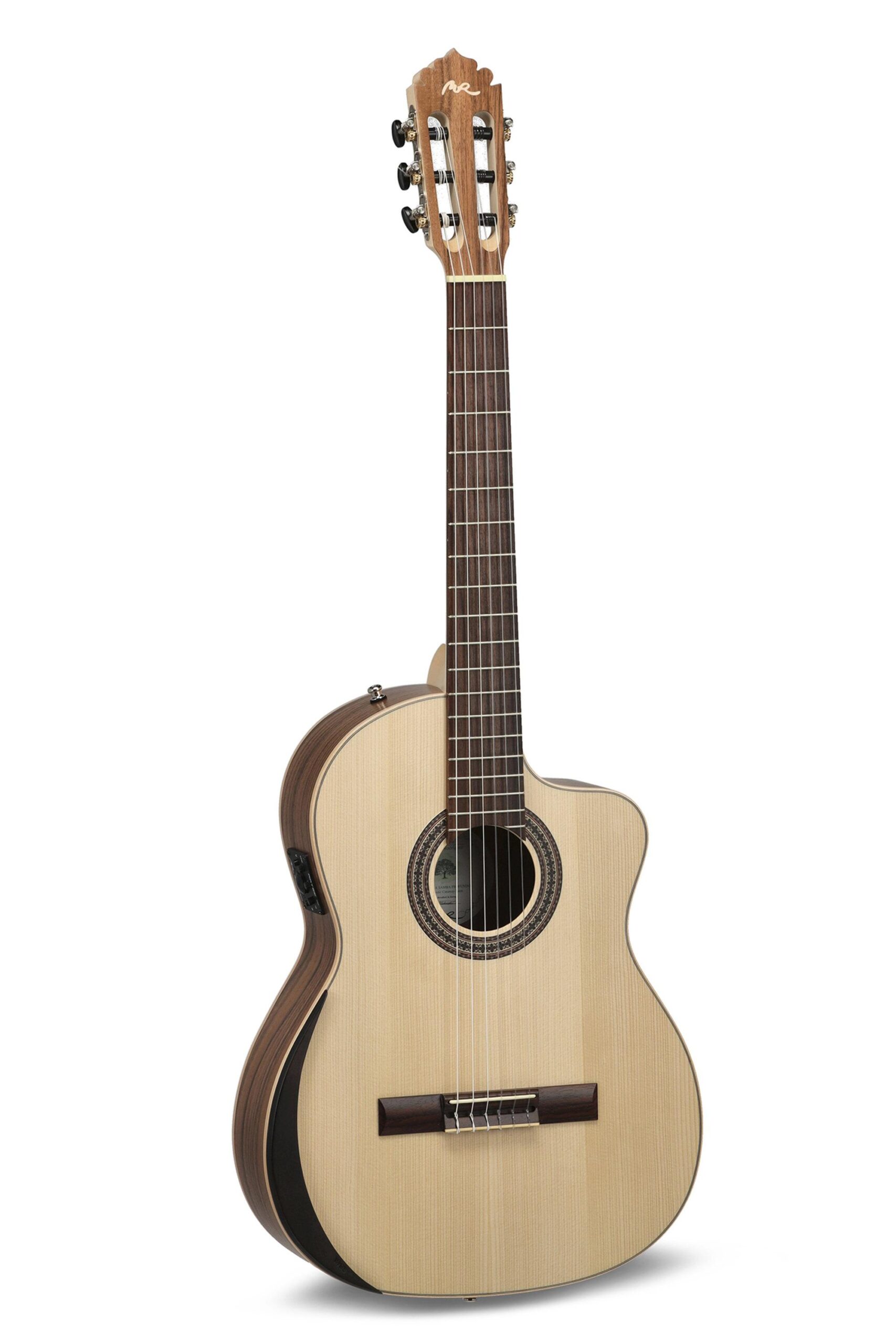 Manuel Rodriguez Série ECOLOGÍA Samba électro-acoustique Electro-acoustique Samba Profundo, manche étroit en 48mm au sillet avec truss rod biflex – Image 1