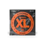 D'Addario Cordes à filet plat pour guitare électrique D'Addario Chromes ECG23, Extra Light, 10-48