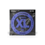 D'Addario Cordes à filet plat pour guitare électrique D'Addario Chromes ECG25, Light, 12-52