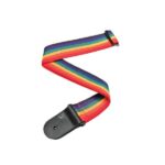 D'Addario Sangle de guitare en polypropylène D'Addario, coloris arc-en-ciel