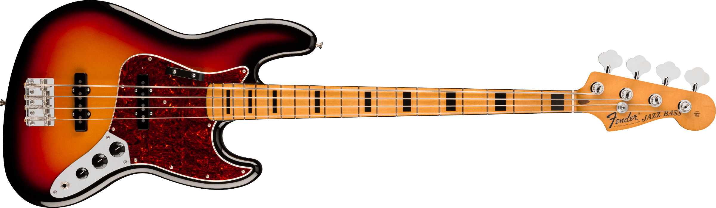 Fender Vintera® III Early '70s Jazz Bass®, Maple Fingerboard, 3-Color Sunburst – Image 1