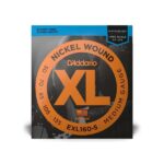 D'Addario Cordes en nickel pour basse 5 cordes D'Addario EXL160-5, Medium, 50-135, cordes longues